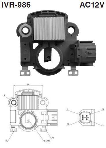 REGULADOR ALTERNADOR HONDA CIVIC NEW ERA