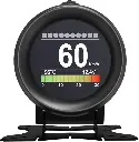 MEDIDOR DIGITAL CON ESCANER OBD2 PARA VEHICULOS CON MEDICION DE TEMPERATURAS RPMS VELOCIMETRO VOLTAJE Y HORA MEDIDA 2.8" X 2.4"
