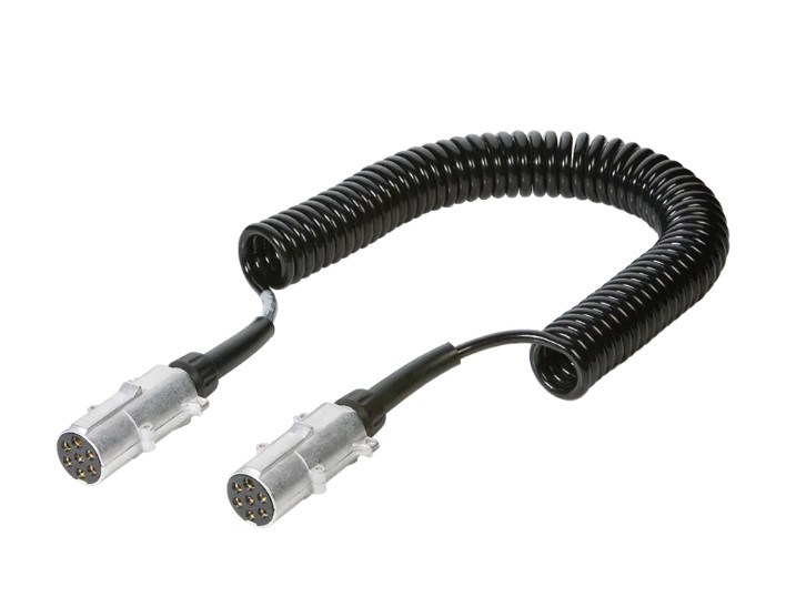 Cable 7V Negro Resortado De 7,5M 15Ft (24V)Iso 1185 - Typ N