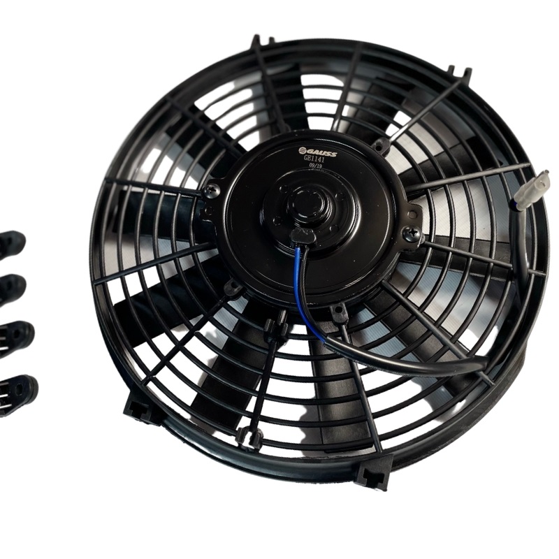 Motoventilador Universaleral 10" 12V 10Aspas Ø Motor Horario P180W Aspira Ø Helice254Mm Sin Aire