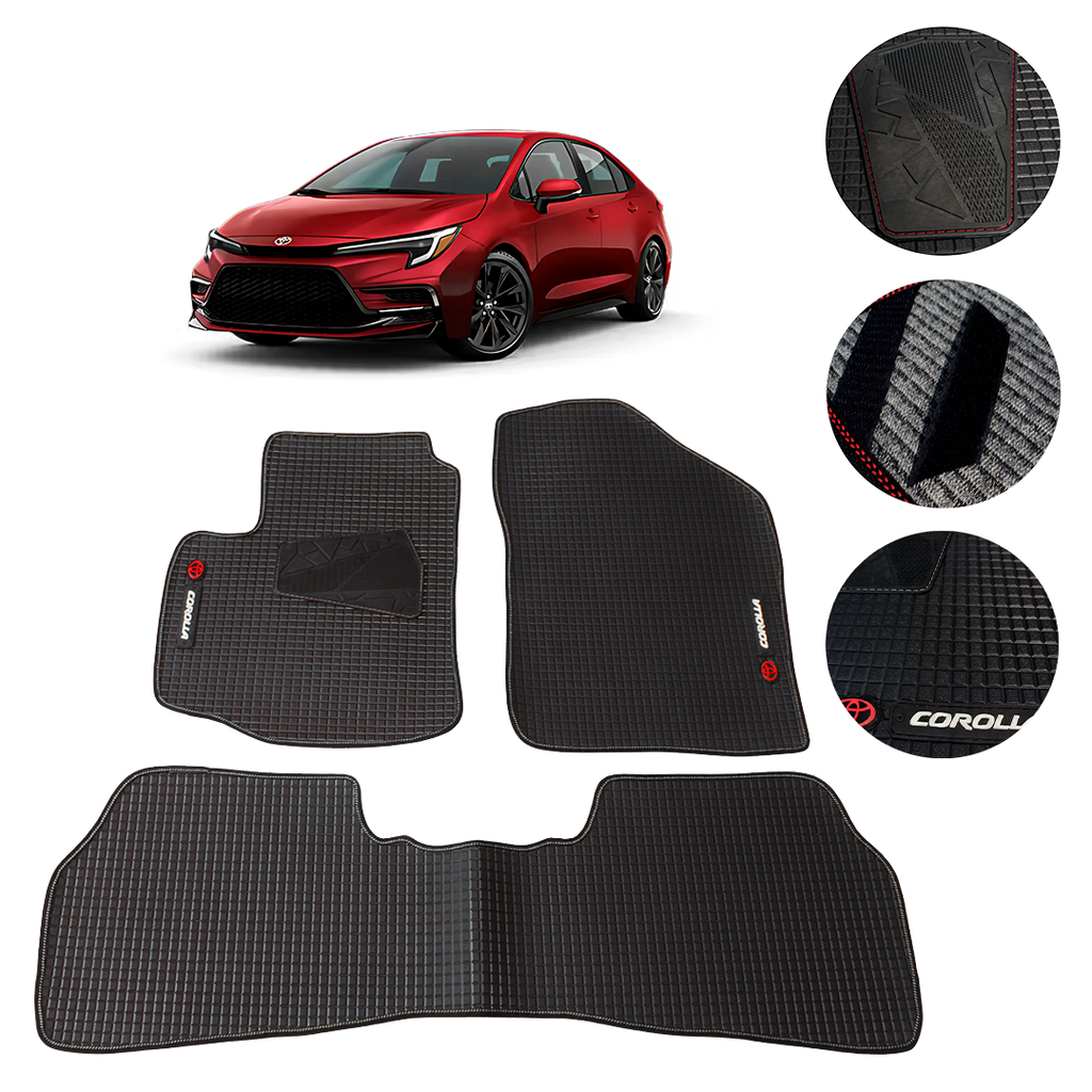 Juego De Tapetes Pvc Toyota Corolla Híbrido 2020-2025