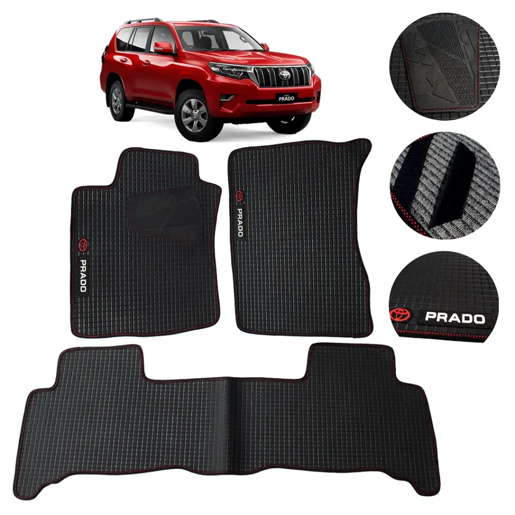 Juego De Tapetes Pvc Toyota Prado Txl Antideslizantes