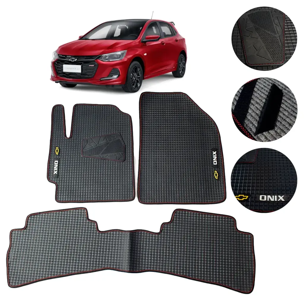 Juego De Tapetes Pvc Onix Turbo Hatchback 2021 Antideslizantes