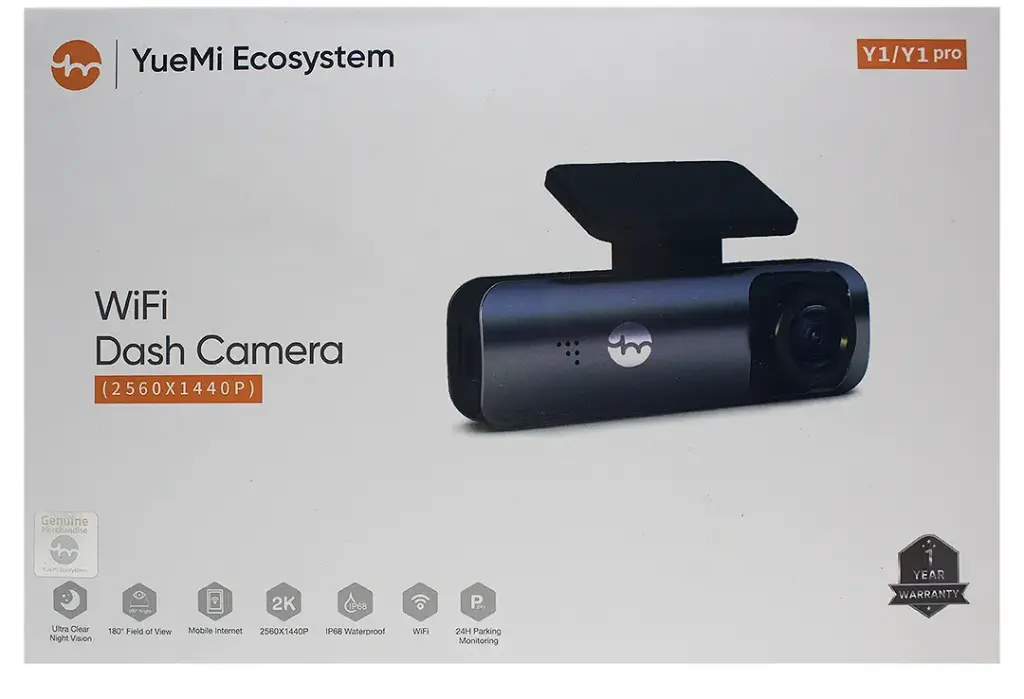 Cámara Frontal Yuemi Y1 Pro Para Carro Hd 2k 180° Wi Fi Ip68