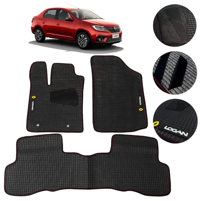Juego De Tapetes Pvc Renault Logan 2016-2020 Antideslizantes