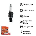 Bujías Autolite Cobre X4 - NGK BPR5ES BOSCH WR9DC