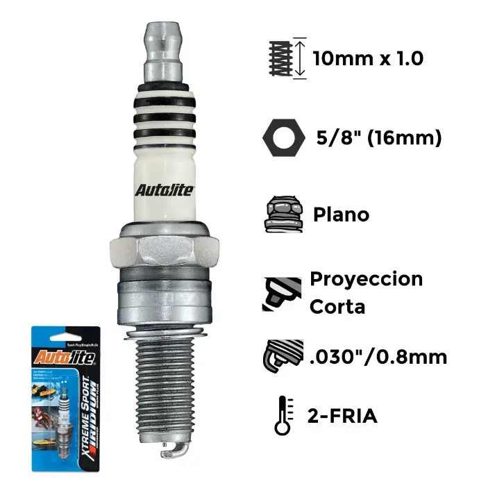Bujías Autolite Iridium X4 - NGK: APR5FS - CR8EB
