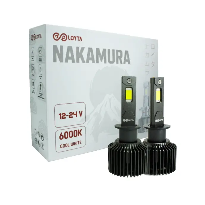 Par Bombillos Led Carro Moto H1 40000lm 180W Blanco Loyta Nakamura