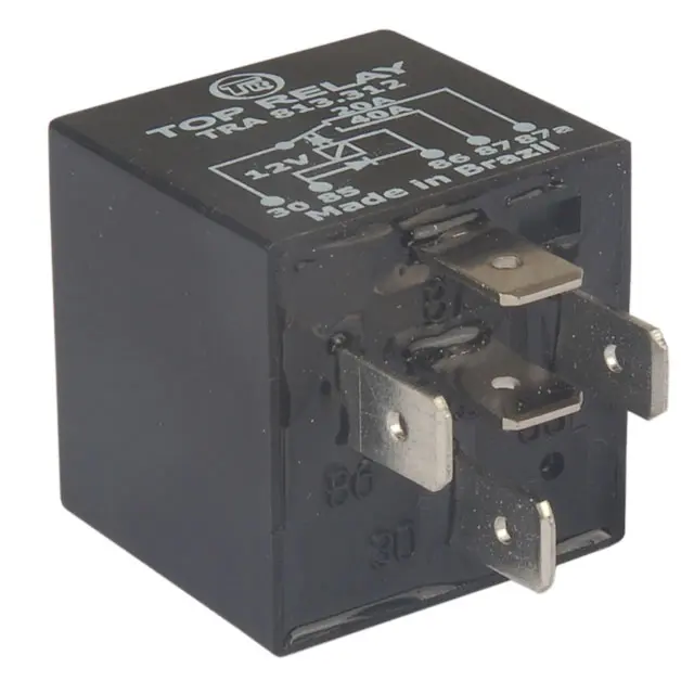 RELE 5 PATAS CON DIODO PARALELO A BOBINA 12V 20/40A – SELLADO