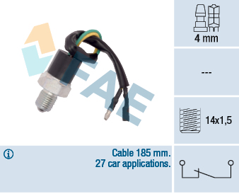 [FAE-41260] PERA DE REVERSA CHEVROLET NPR