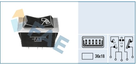 [FAE-62500] SWITCH LIMPIABRISAS RENAULT