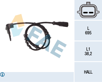 [FAE-78119] SENSOR DE ABS RENAULT DUSTER-OROCH EJE DELANTERO