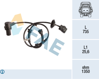 [FAE-78148] SENSOR ABS DELANTERO IZQUIERDO CHEVROLET OPTRA AVEO CRUZE