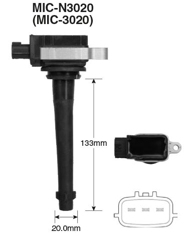 [NWE-MIC-3020] BOBINA IGNICION NISSAN,VERSA SENTRA X -TRAIL TIIDA NOTE
