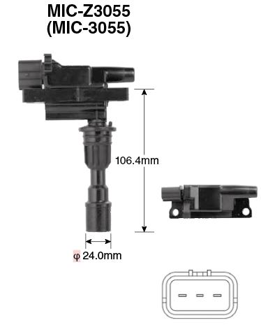 [NWE-MIC-3055] BOBINA IGNICION MAZDA ALLEGRO 1.6