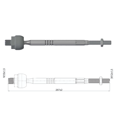 [ZM-17011418] TERMINAL AXIAL DER/IZQ - CHEVROLET SPARK CRONOS 7:24 05/15 DAEWOO MATIZ 05/15