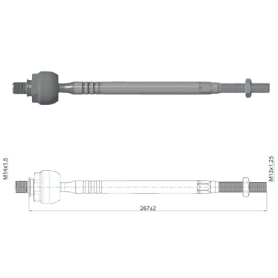 [ZM-17011808] TERMINAL AXIAL DER/IZQ - HYUNDAI ATOS 98/08
