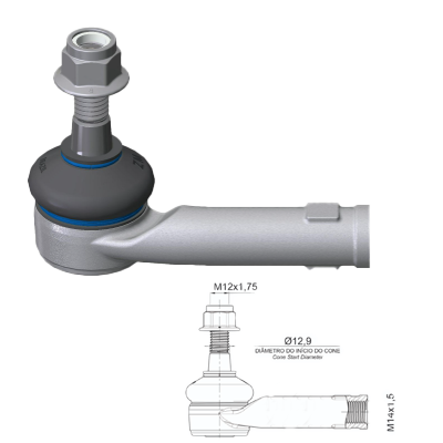 [ZM-27011450] TERMINAL EXTERNA DIRECCION DERECHA - FORD ECOSPORT FIESTA 11/18 