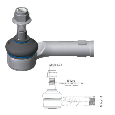 [ZM-27011550] TERMINAL EXTERNA DIRECCION IZQUIERDA - FORD ECOSPORT 13/18 FIESTA 08/11
