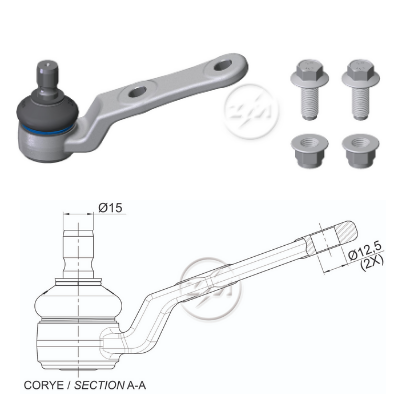 [ZM-47012401] ROTULA INFERIOR DER/IZQ - CHEVROLET CHEVY (MECÃƒÂNICO) CORSA CAR:ÃƒÂ˜15 0IC-PERNOÃƒÂ˜15 0AGUJERO:ÃƒÂ˜12 5