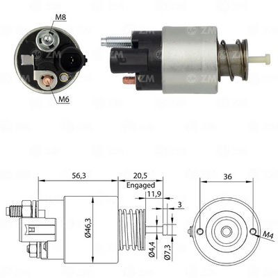 [ZM-261] AUTOMATICO CHEVROLET ONIX TURBO 2018 CORSA 11 PRISMA11 SPARK 1.2 13-16 12V TIPO DELCO 1053562610538234 61007896