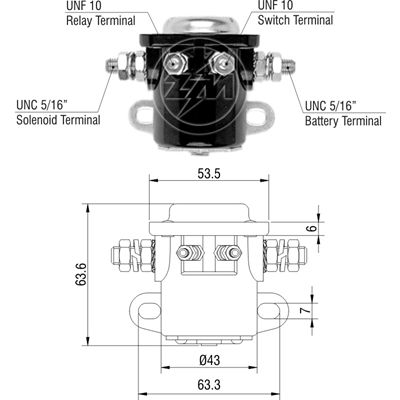 [ZM-401] AUTOMATICO FORD TODOS SW-3 12V