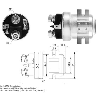 [ZM-403] AUTOMATICO FORD TODOS METALICO 12V