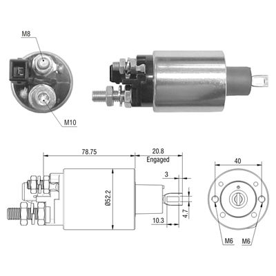 [ZM-483] AUTOMATICO AGRALE LUCAS ZW MOTOR PRESTOLITE 24V