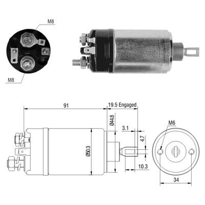 [ZM-522] AUTOMATICO CHEVROLET CHEVETTE 1976-1981 12V TIPOBOSCH