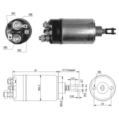 [ZM-523] AUTOMATICO FORD LLANERO 12V GRADUACION TIPO BOSCH