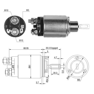 [ZM-534] AUTOMATICO AGRALE MERCEDES BENZ 12V TIPO BOSCH