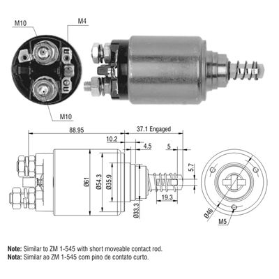 [ZM-545] AUTOMATICO SCANIA IVECO TRANSMILENIO 24V TIPO BOSCH