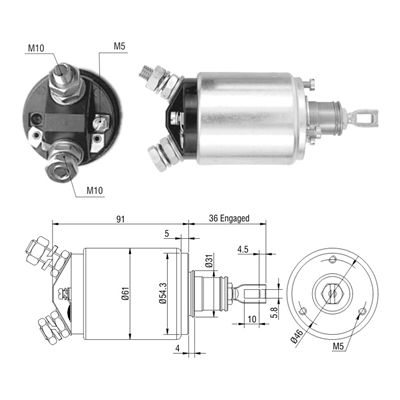 [ZM-546] AUTOMATICO IVECO PEGASO 24V CAMION TIPO BOSCH