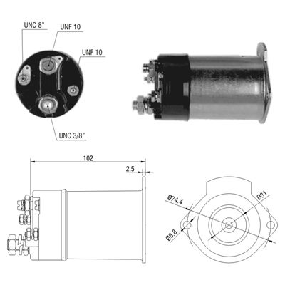 [ZM-560] AUTOMATICO RENAULT 4/6/12 12V 2 HUECOS DUCELLIER