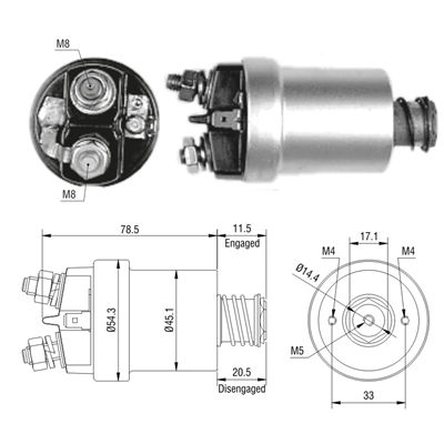 [ZM-561] AUTOMATICO RENAULT 4/6/12 PEUGEOT 12V 4 HUECOSDUCELLIER