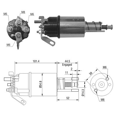 [ZM-610] AUTOMATICO FORD 5000 TRACTORES TAPA ALTA TIPO LUCAS