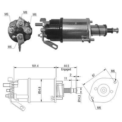[ZM-611] AUTOMATICO FORD TRACTORES M50 SERIE DD TIPO LUCAS
