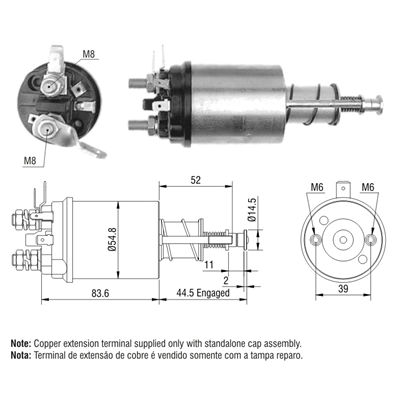 [ZM-612] AUTOMATICO FORD 5000 TRACTORES TAPA BAJITA TIPO LUCAS