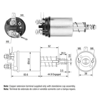 [ZM-614] AUTOMATICO FORD 5000 TRACTORES TAPA BAJITA CON OREJASTIPO LUCAS