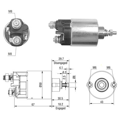 [ZM-709] AUTOMATICO BMW MB 12V / CONTRARIO ZM-708