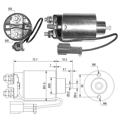 [ZM-792] AUTOMATICO NISSAN SENTRA 12V TIPO MITSUBISHI