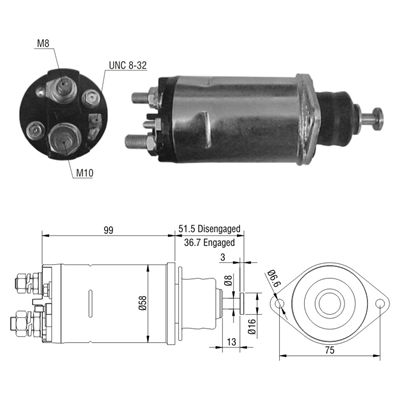 [ZM-806] AUTOMATICO 28MT FORD 7000 12V