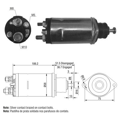 [ZM-810] AUTOMATICO 28MT FORD 7000 24V