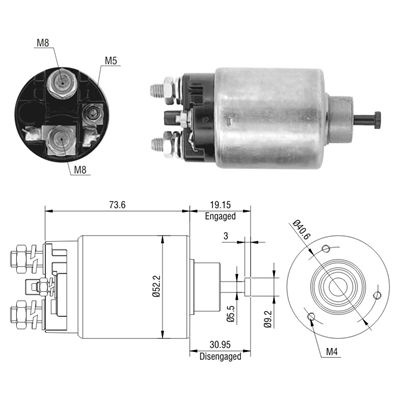 [ZM-860] AUTOMATICO DAEWOO CIELO RACER/ HYUNDAI ATOS - AVEO -OPTRA (DELCO)