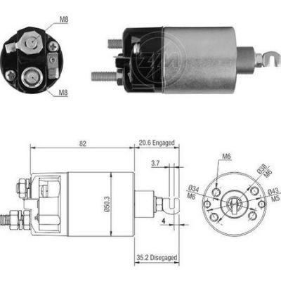 [ZM-1660] AUTOMATICO TOYOTA SUZUKI SUBARU NIPPONDENSO 12VCHANA CARROS CHINOS 6 HUECOS