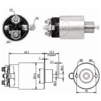 [ZM-1995] AUTOMATICO FORD FIESTA FOCUS 2011-2016 D8483 12V