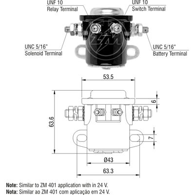 [ZM-2401] AUTOMATICO FORD TODOS SW-3 24V