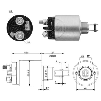 [ZM-2579] AUTOMATICO FIAT ISKRA 12V