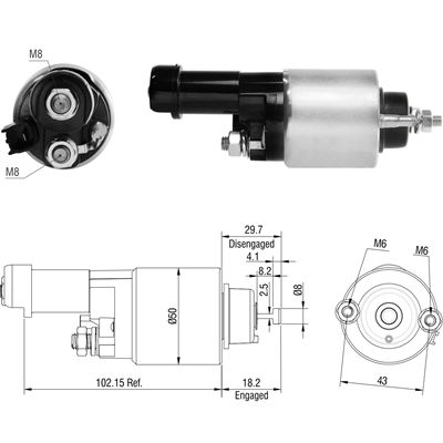 [ZM-3705] AUTOMATICO HONDA CRV / ACORD / CIVIC 12V