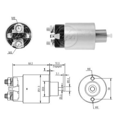 [ZM-3995] AUTOMATICO CHEVROLET GRAND VITARA CONTRARIO AL ZM-7995 12V M371XE0571 M371XE4271